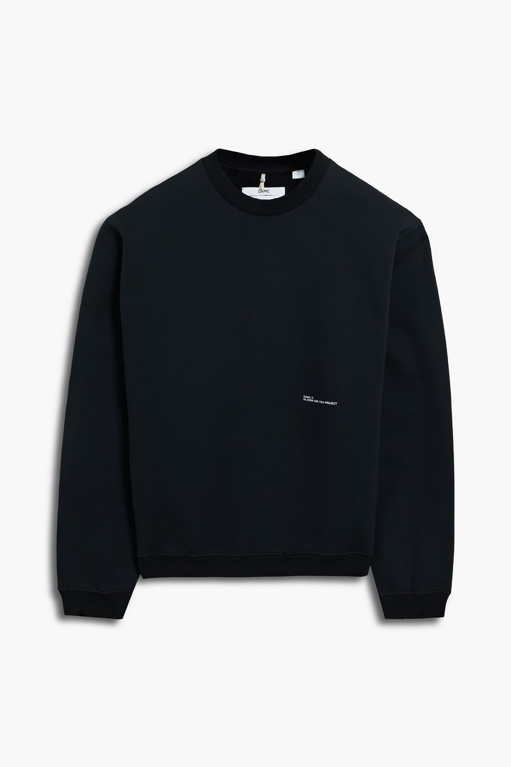 Printed cotton fleece sweatshirt