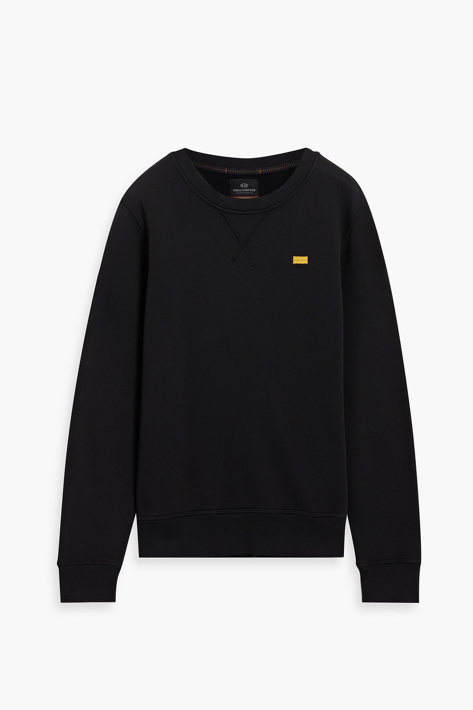 Parajumpers Appliquéd Cotton-fleece Sweatshirt In Black