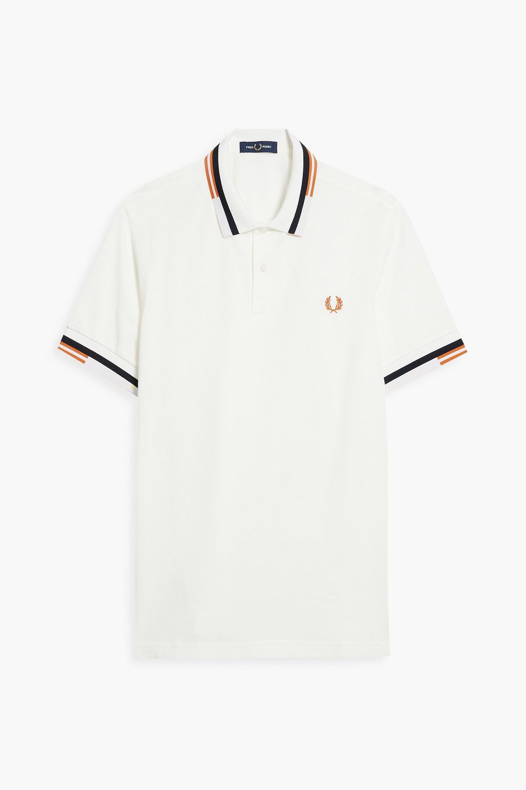 Embroidered cotton-piqué polo shirt 