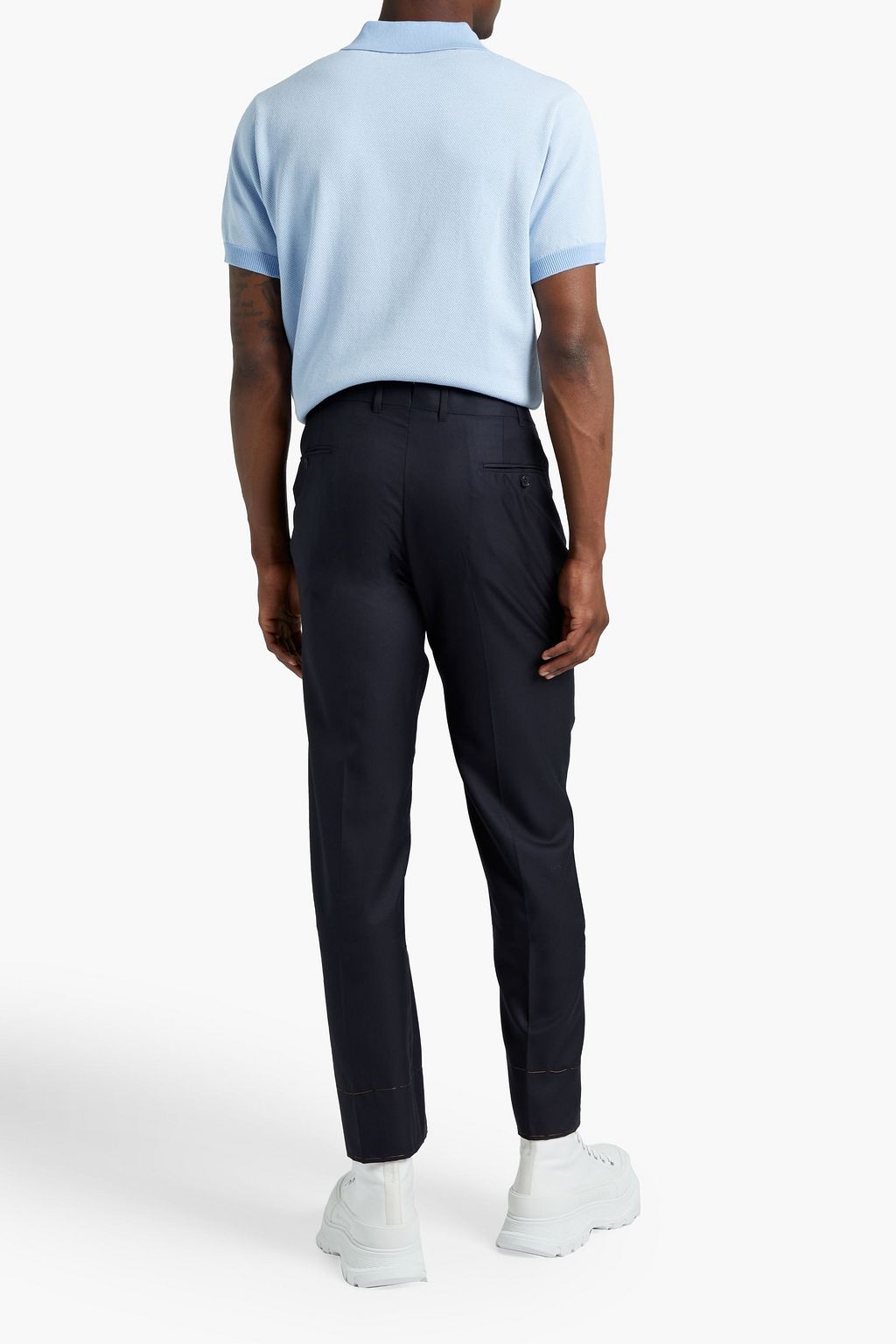 ZEGNA Wool and silk-blend pants