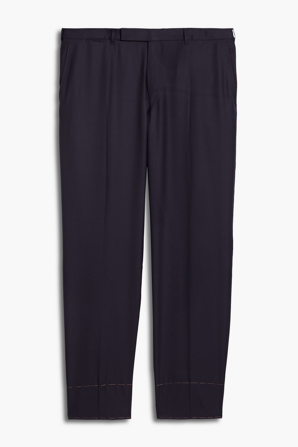 Wool and silk-blend pants