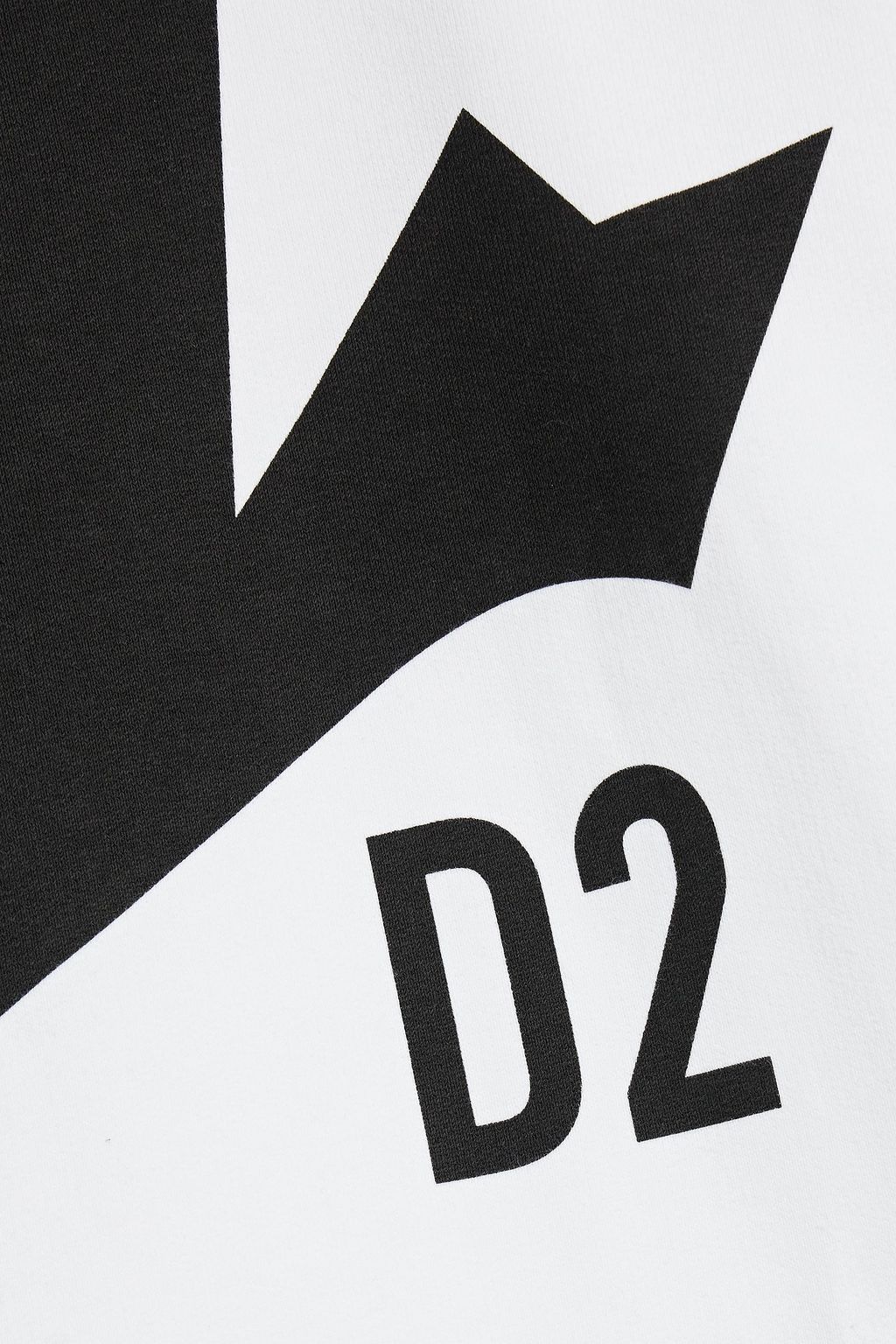 DSQUARED2 Printed cotton-fleece sweatshirt