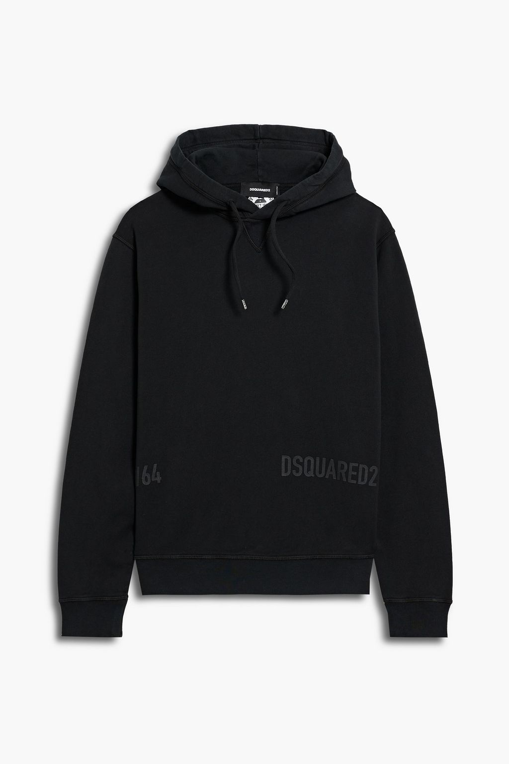 DSQUARED2 Printed cotton-fleece hoodie | THE OUTNET