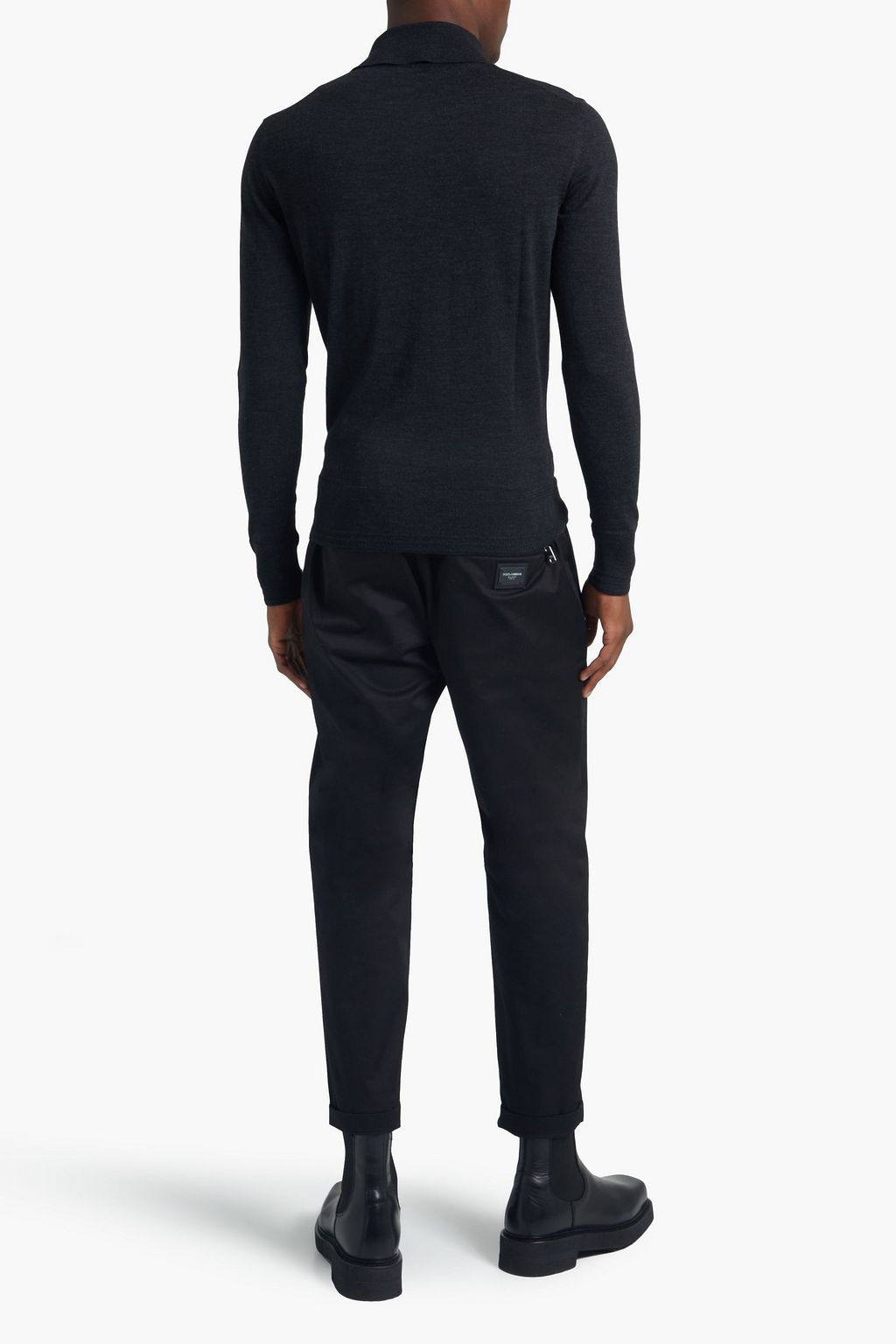 TOM FORD Mélange wool polo shirt