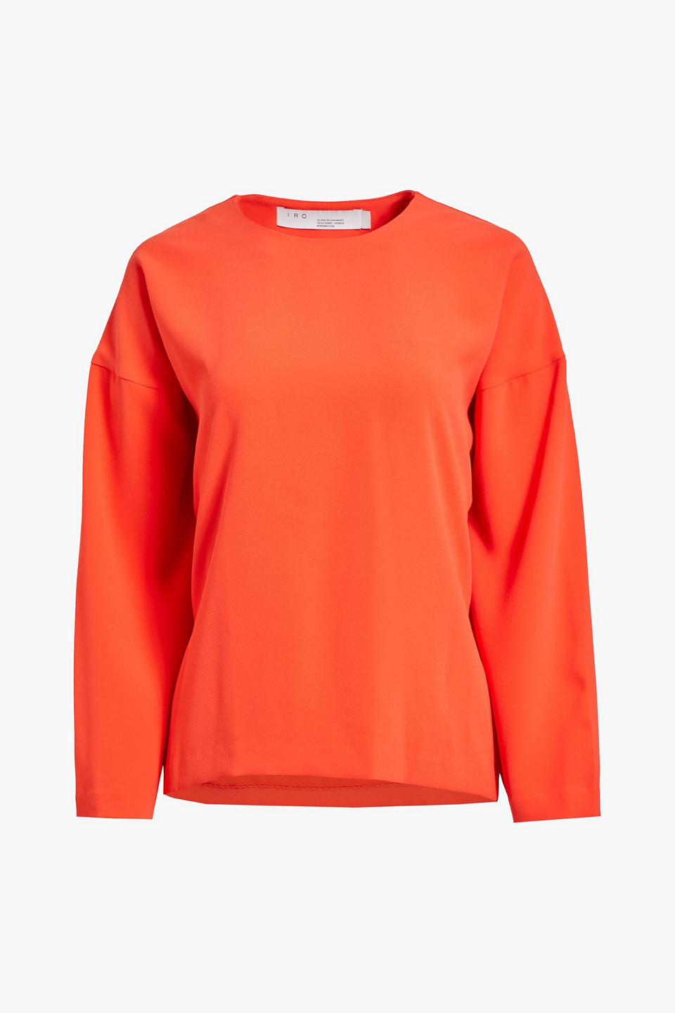 iro - lithe crepe blouse - orange - fr 34