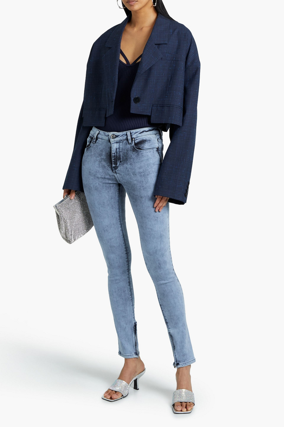 Iro Ralf Faded High-rise Skinny Jeans In Light Denim