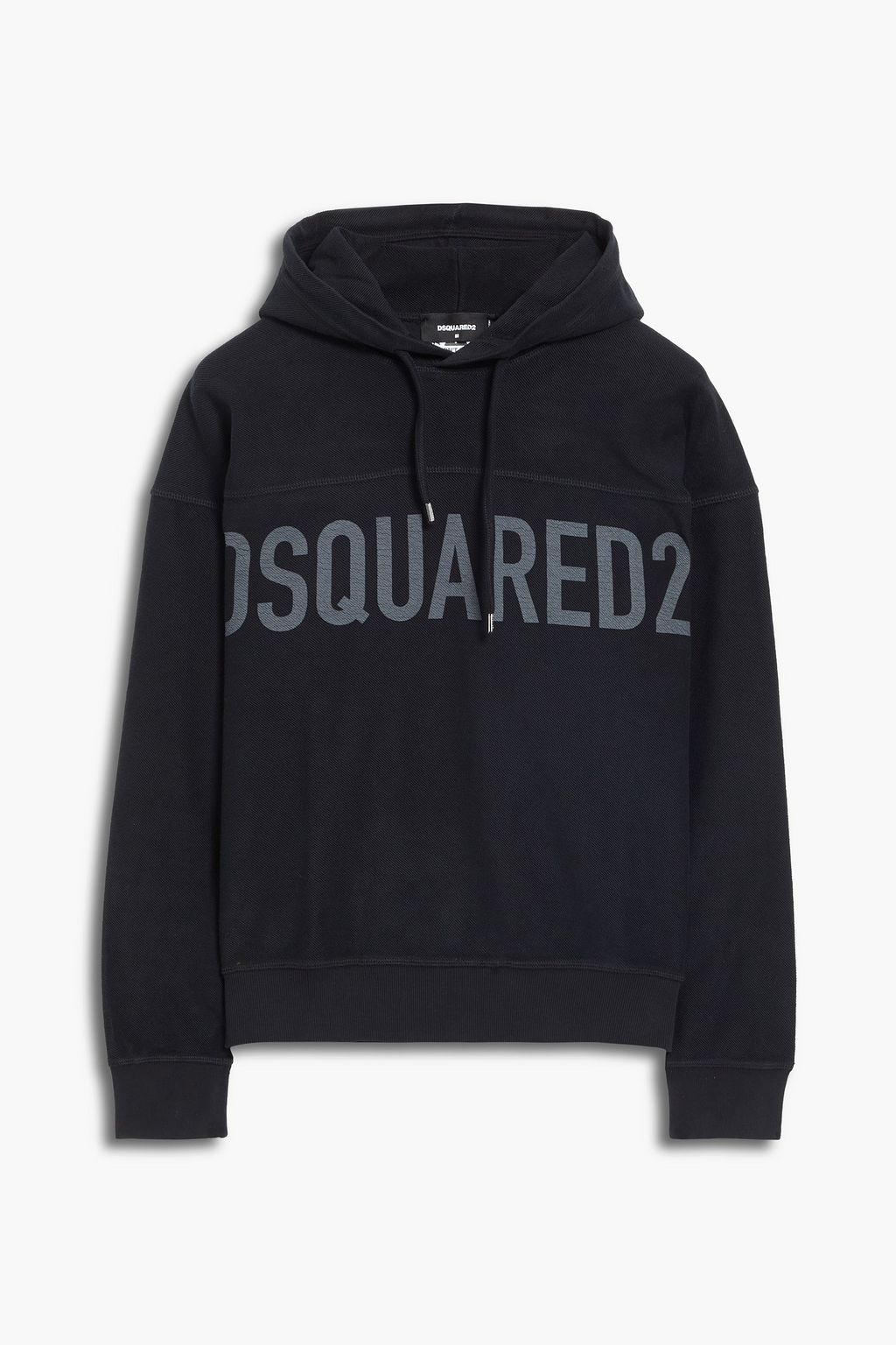 DSQUARED2 Printed French cotton terry hoodie THE OUTNET