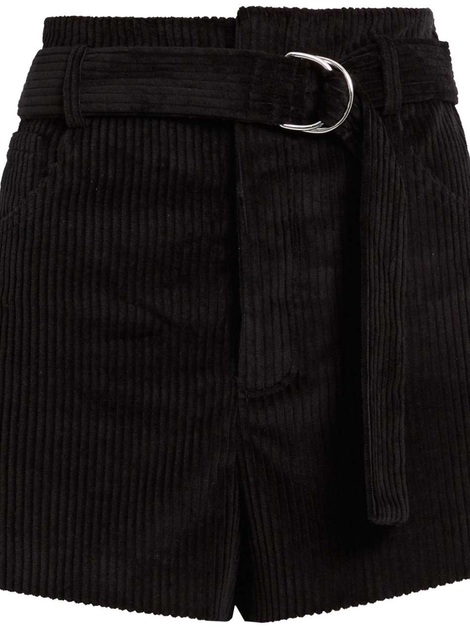 simply belted cotton-blend corduroy shorts