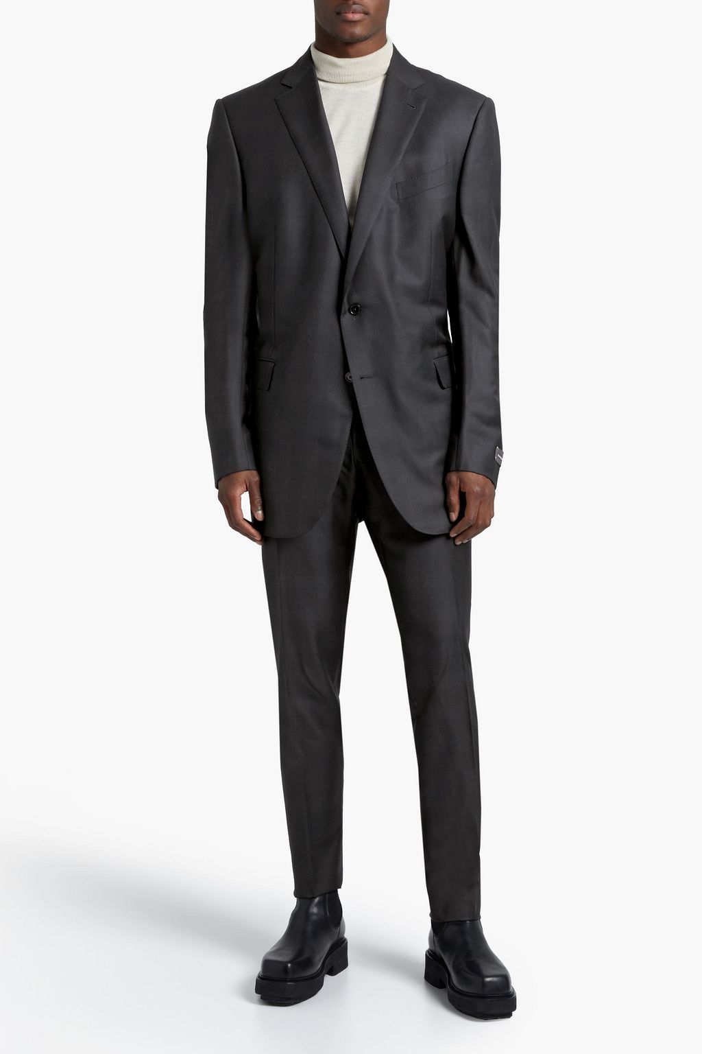 ZEGNA Slim-fit checked wool suit
