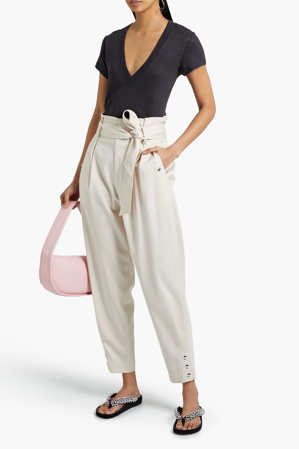 IRO Rodeo slub linen-jersey T-shirt
