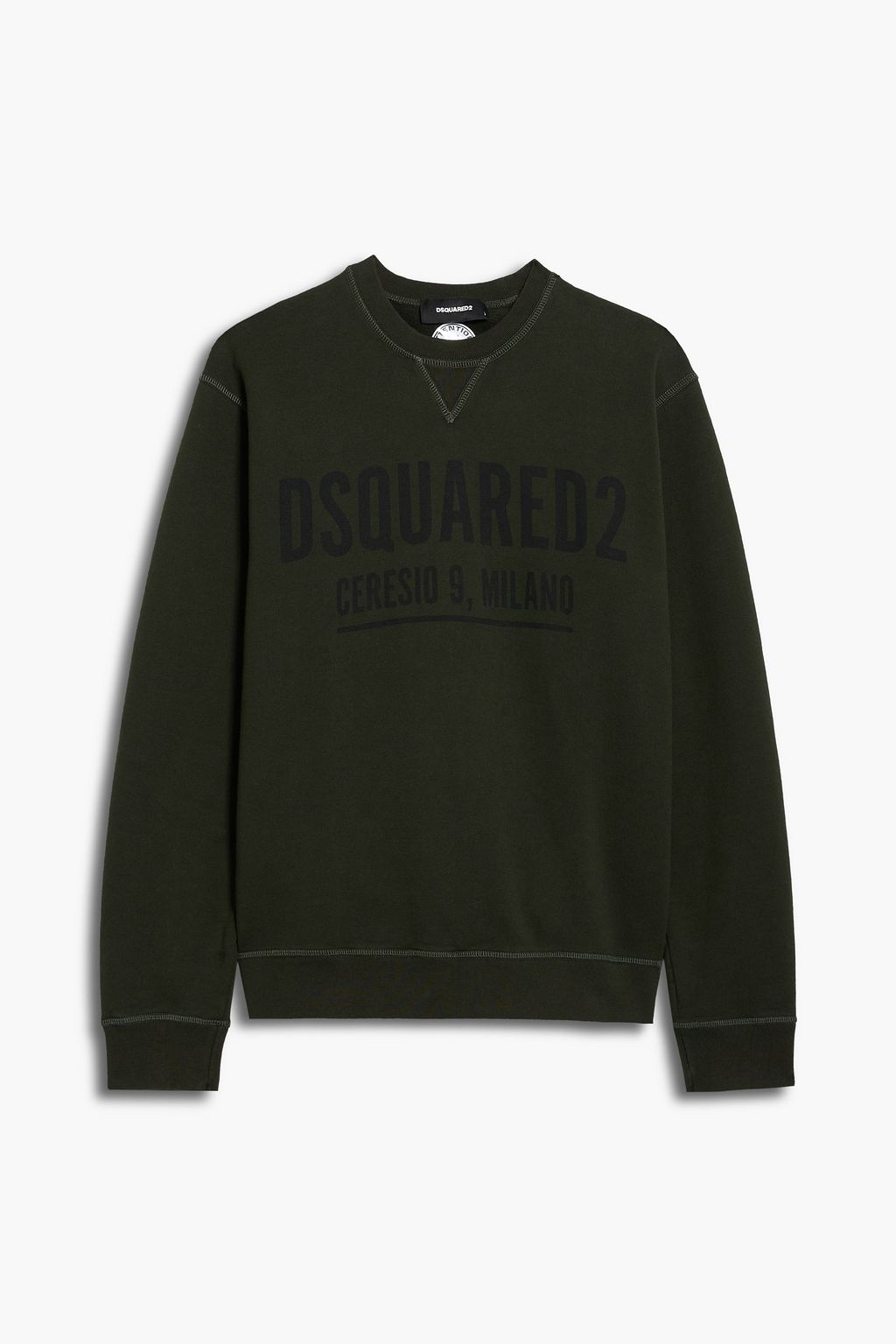 Printed cotton fleece sweatshirt