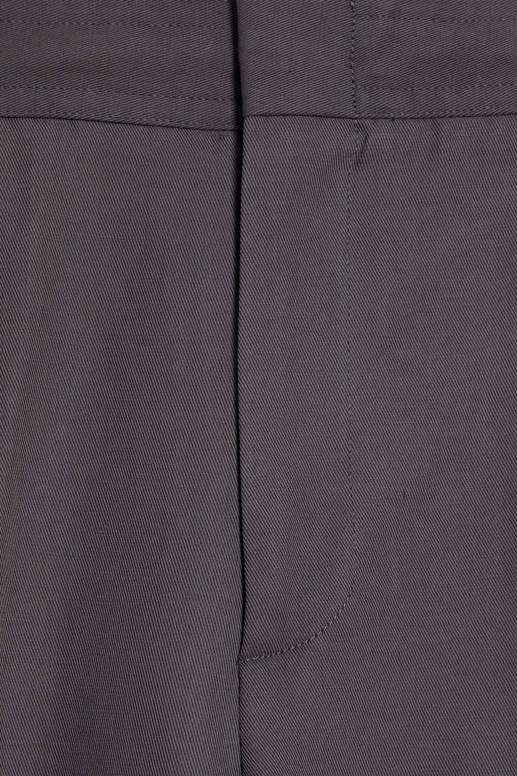 ZEGNA Slim-fit cotton and linen-blend pants