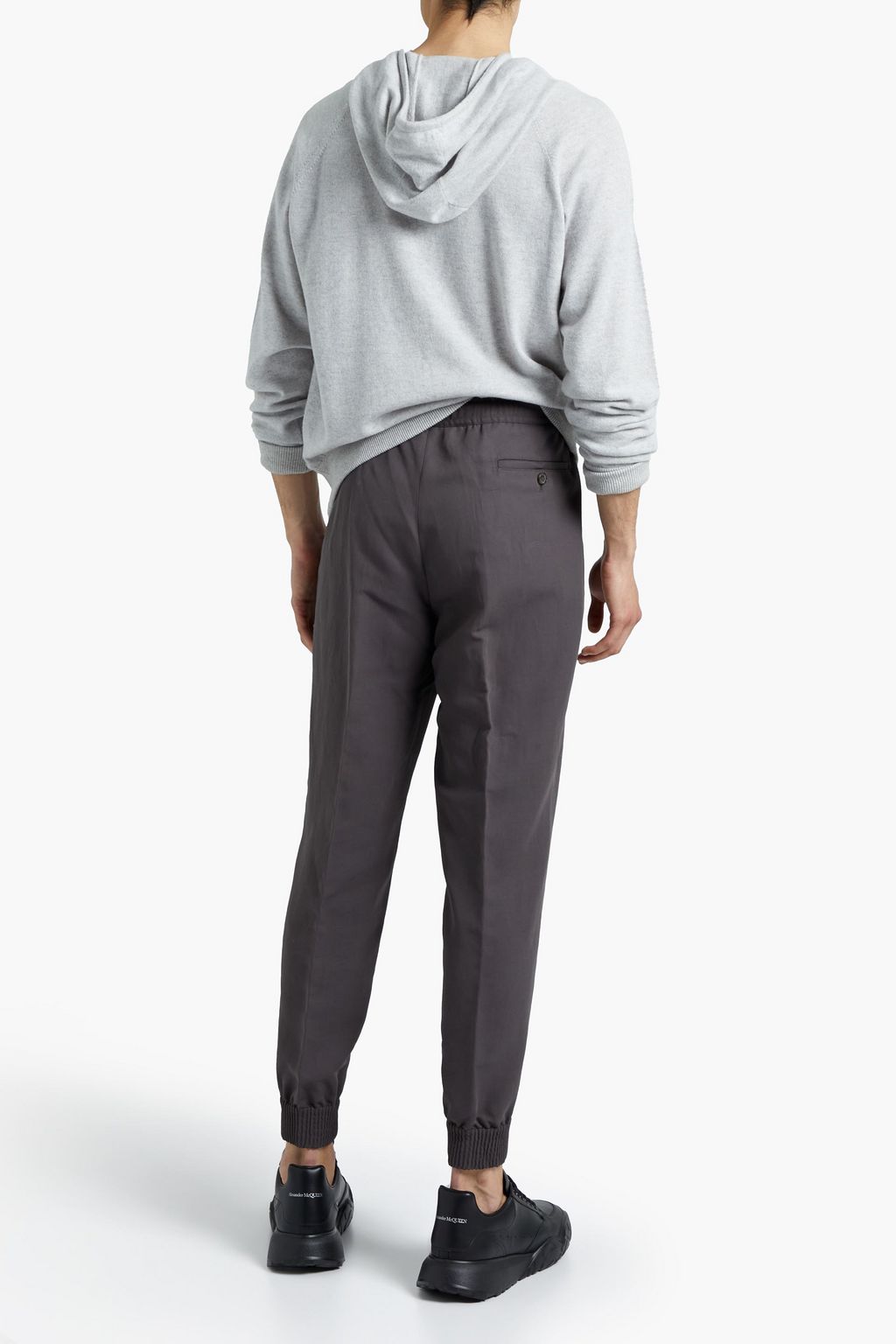 ZEGNA Slim-fit cotton and linen-blend pants