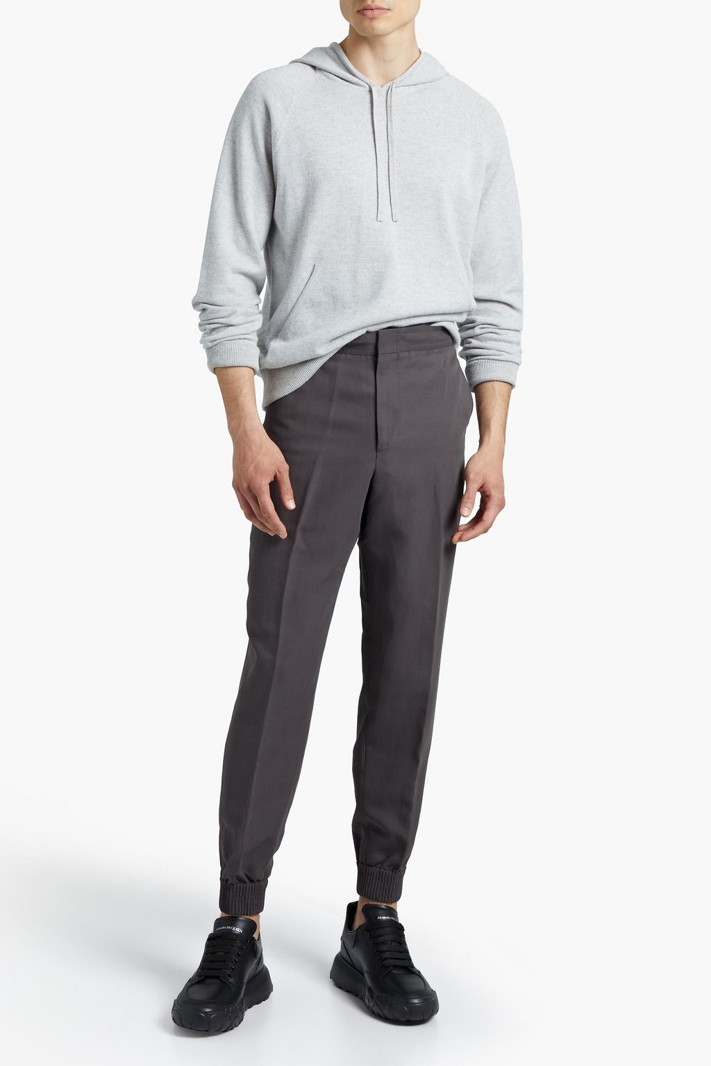 ZEGNA Slim-fit cotton and linen-blend pants