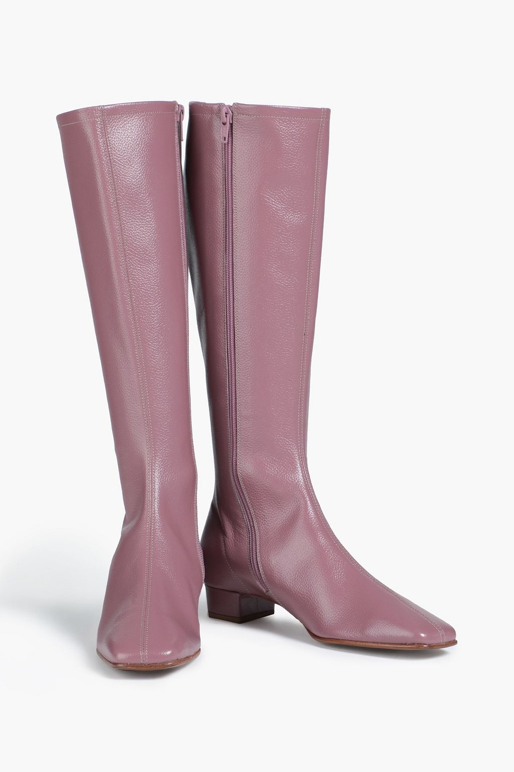 BY FAR Edie pebbled-leather boots