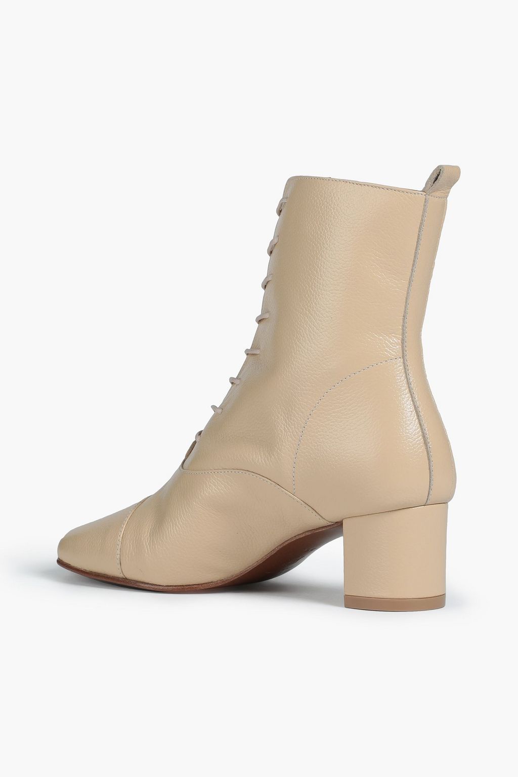 BY FAR Lada pebbled-leather ankle boots