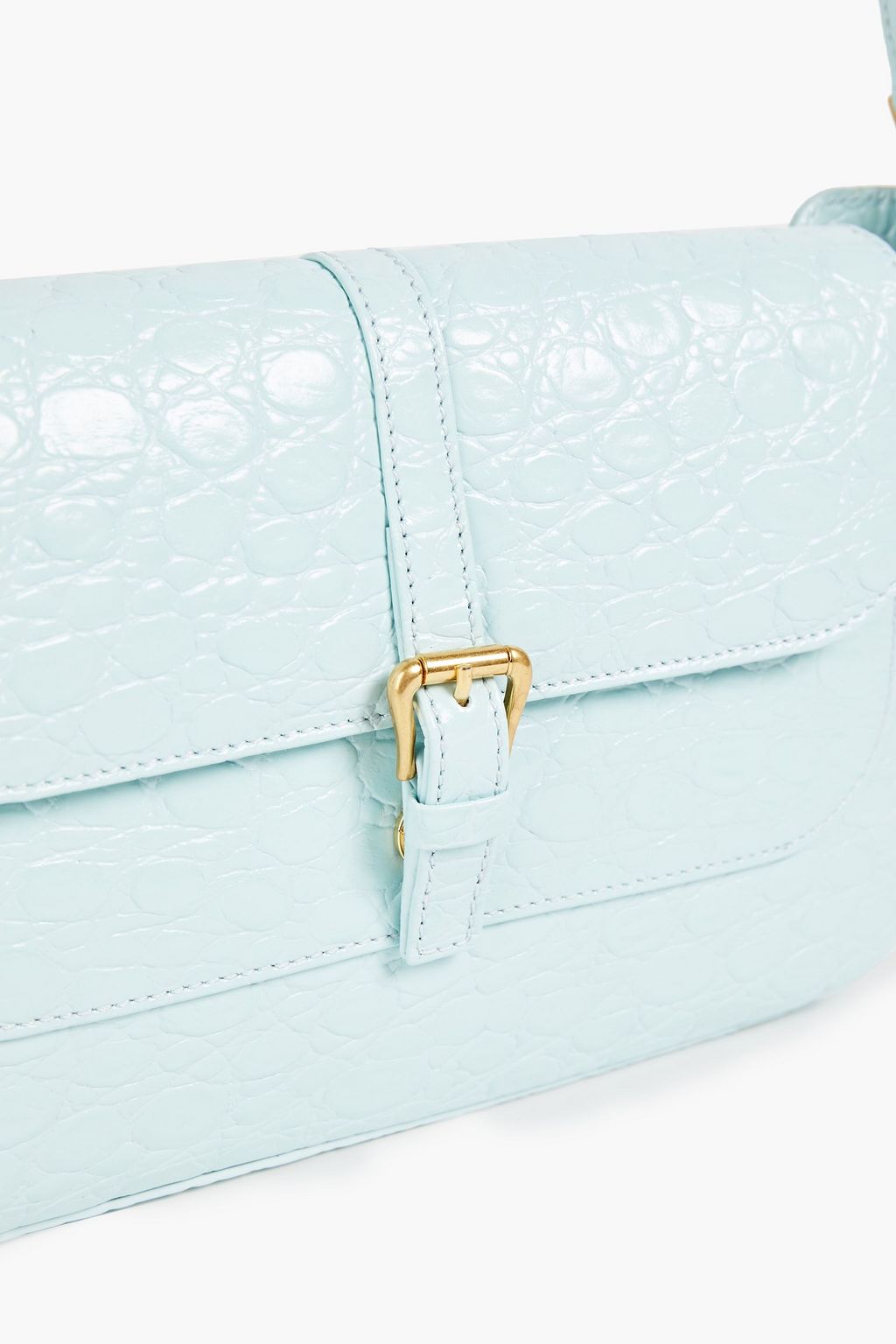BY FAR Miranda croc-effect leather shoulder bag