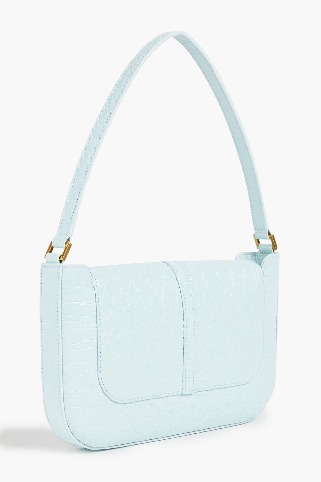 BY FAR Miranda croc-effect leather shoulder bag