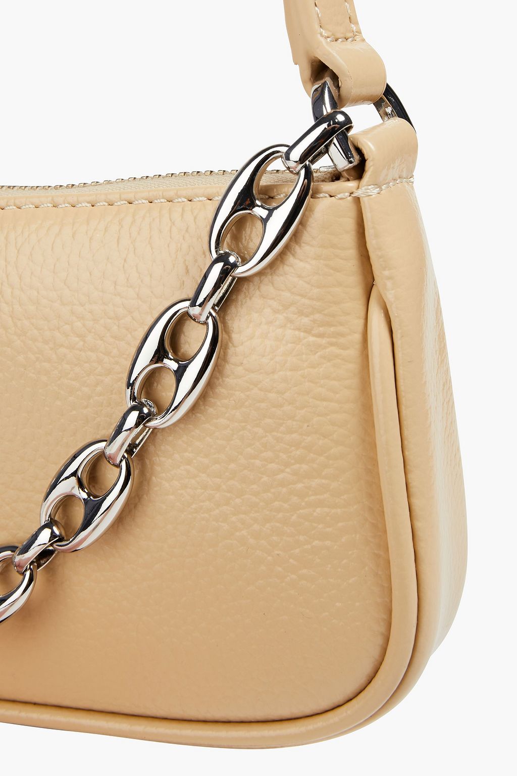 BY FAR Mini Rachel pebbled-leather shoulder bag