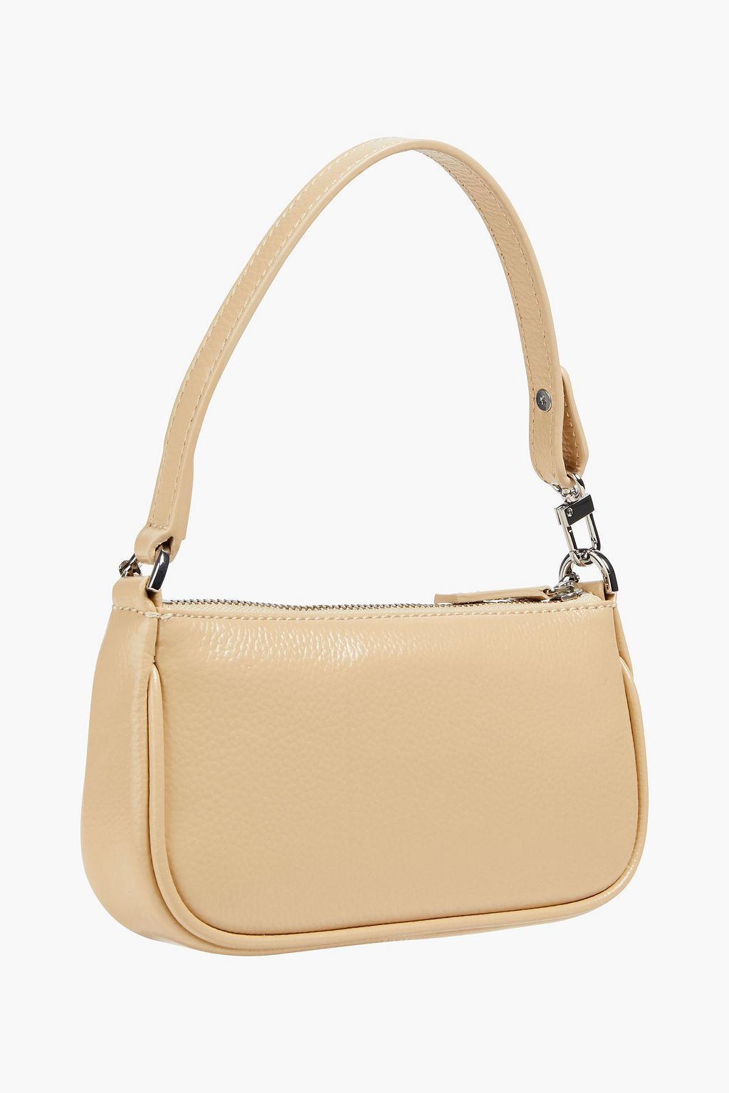 BY FAR Mini Rachel pebbled-leather shoulder bag