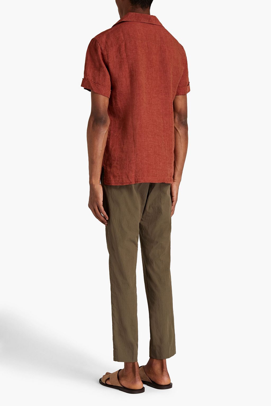 FRESCOBOL CARIOCA Mélange linen shirt