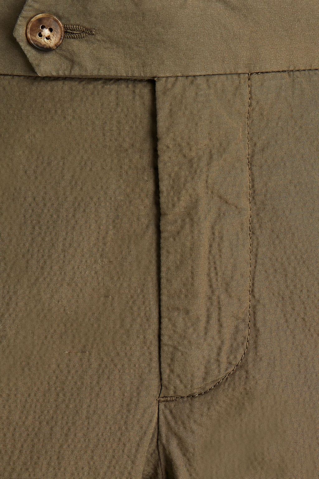 FRESCOBOL CARIOCA Stretch-cotton seersucker chinos