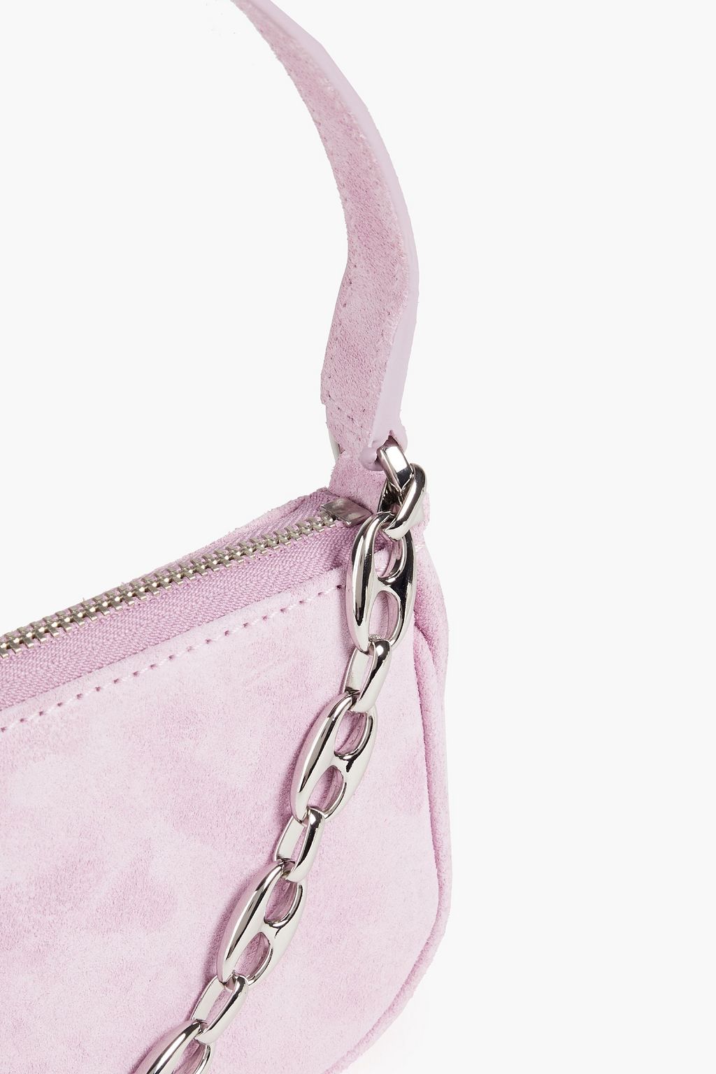 BY FAR Rachel suede shoulder bag