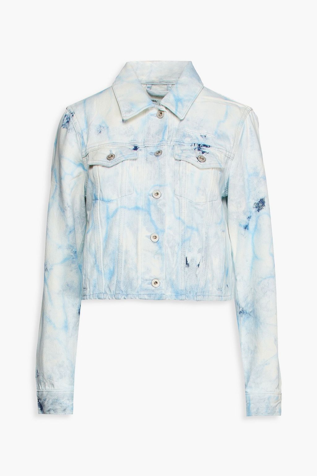 Bleached cropped denim jacket 