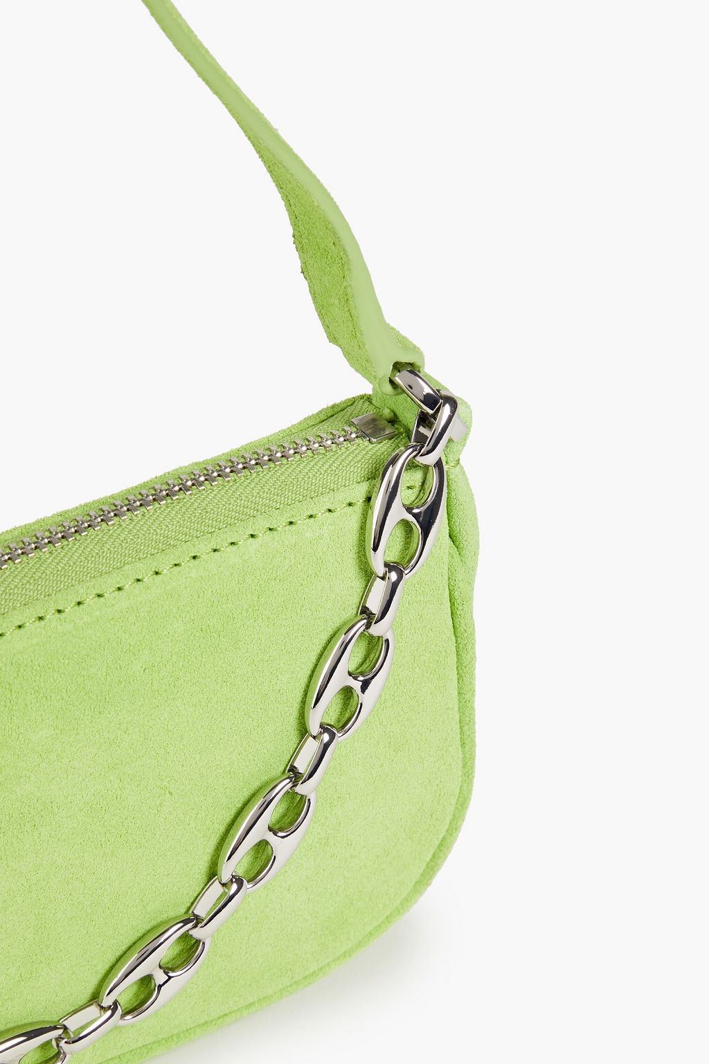 BY FAR Rachel suede shoulder bag