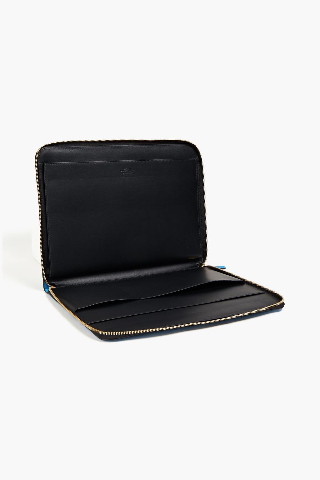 SMYTHSON Panama textured-leather laptop case