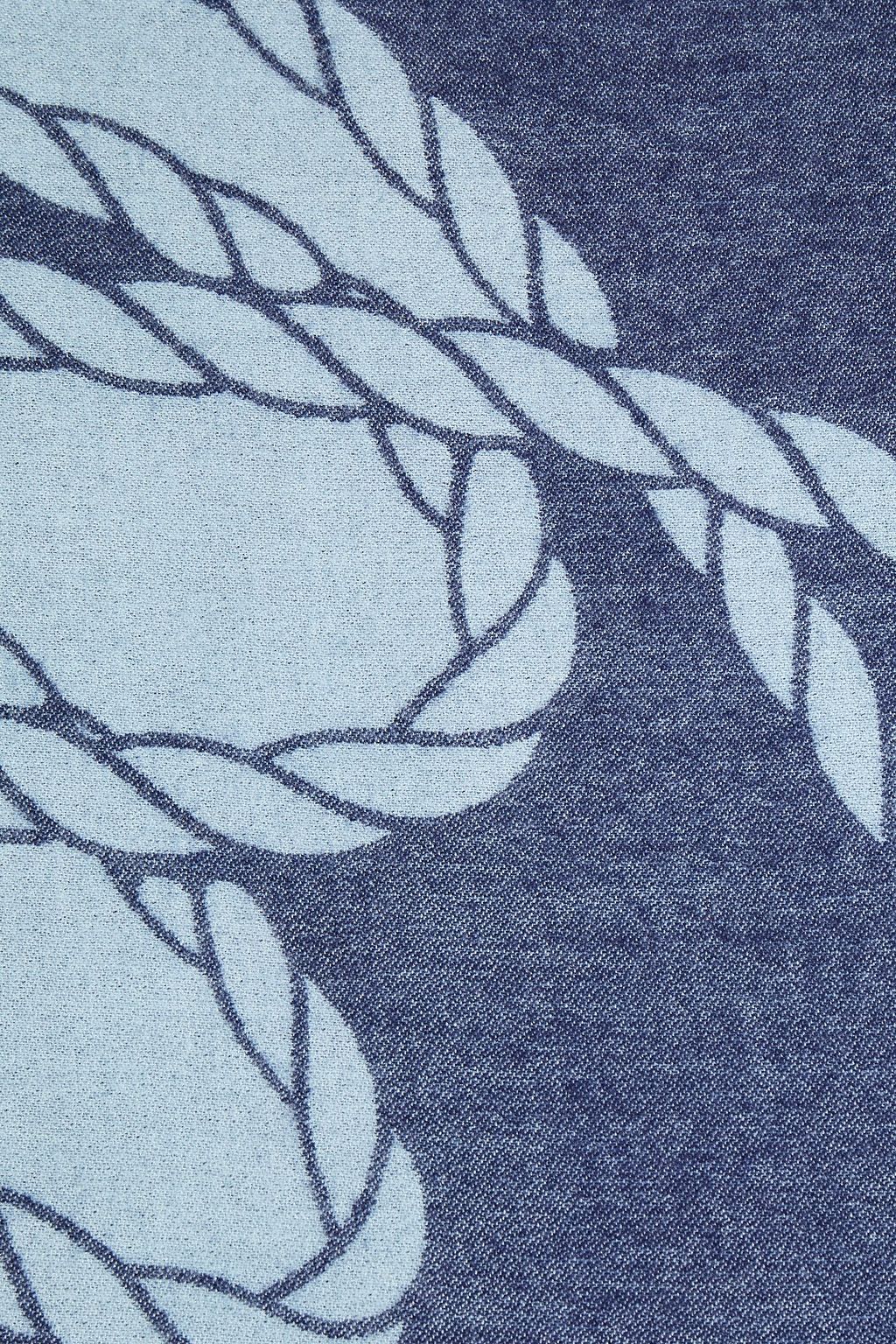 SMYTHSON Cashmere-jacquard scarf