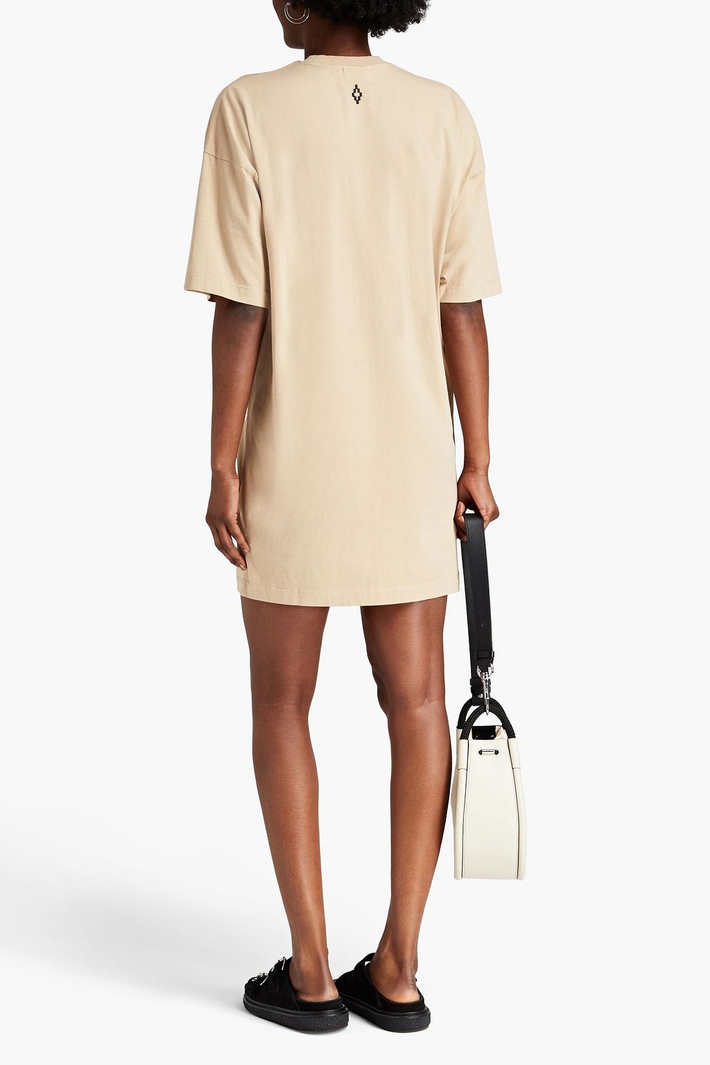 MARCELO BURLON Printed cotton-jersey mini dress