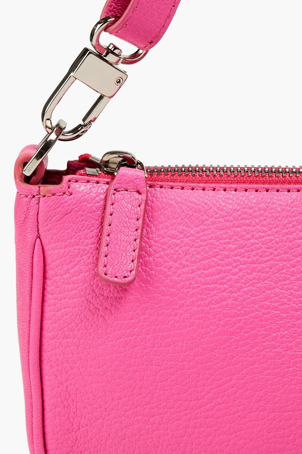 BY FAR Textured-leather shoulder bag