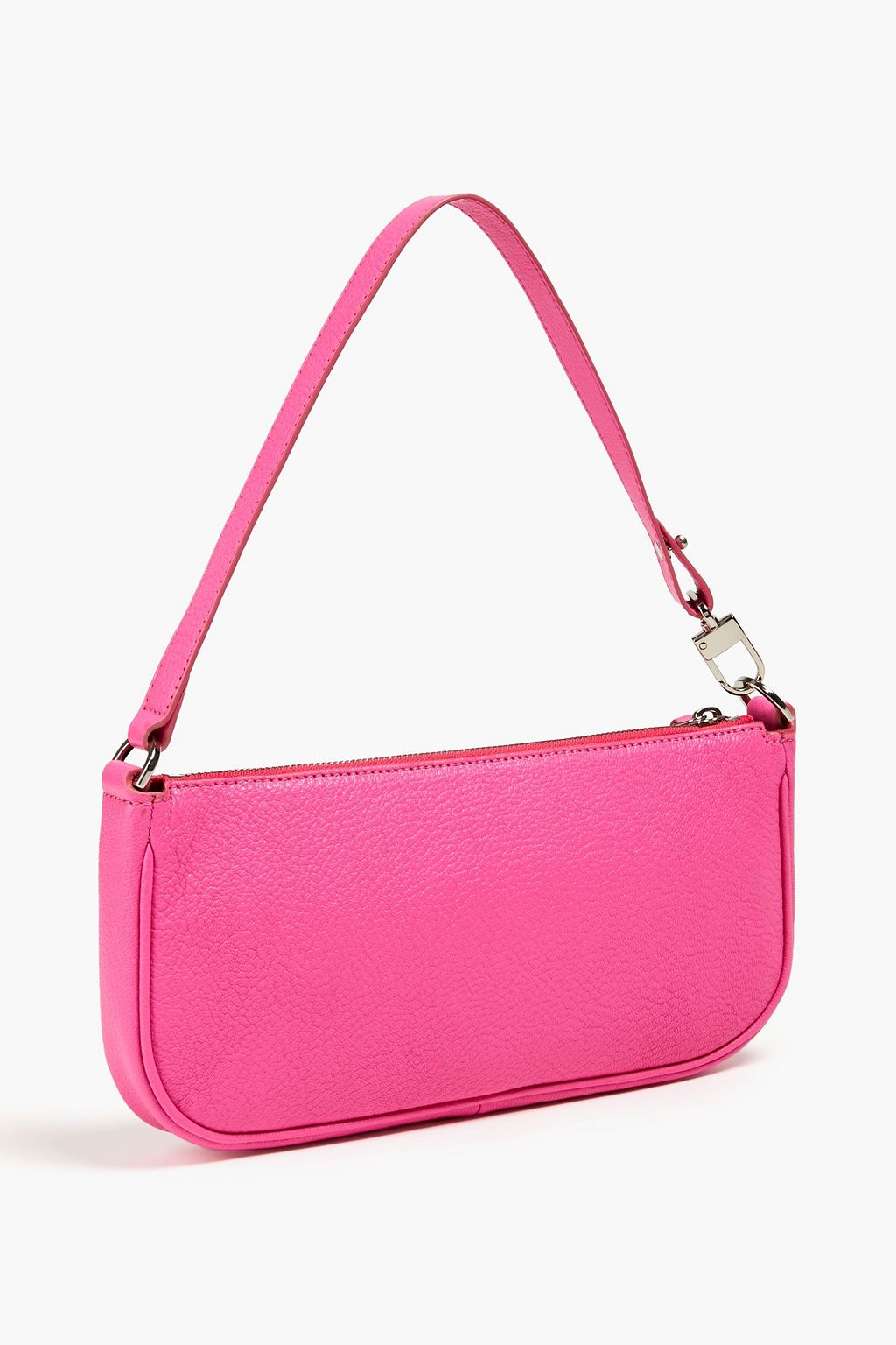 BY FAR Textured-leather shoulder bag