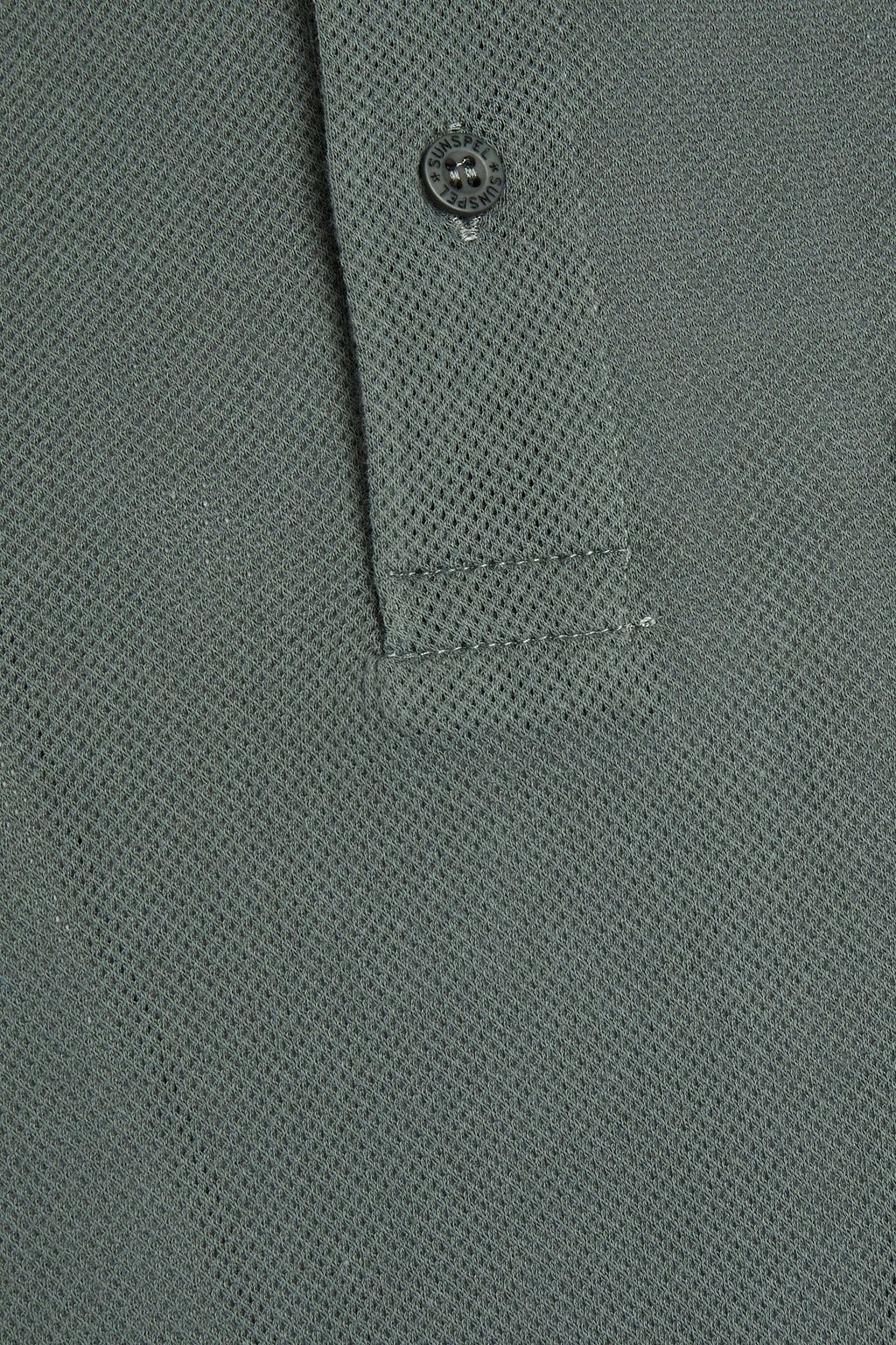 SUNSPEL Cotton-mesh polo shirt