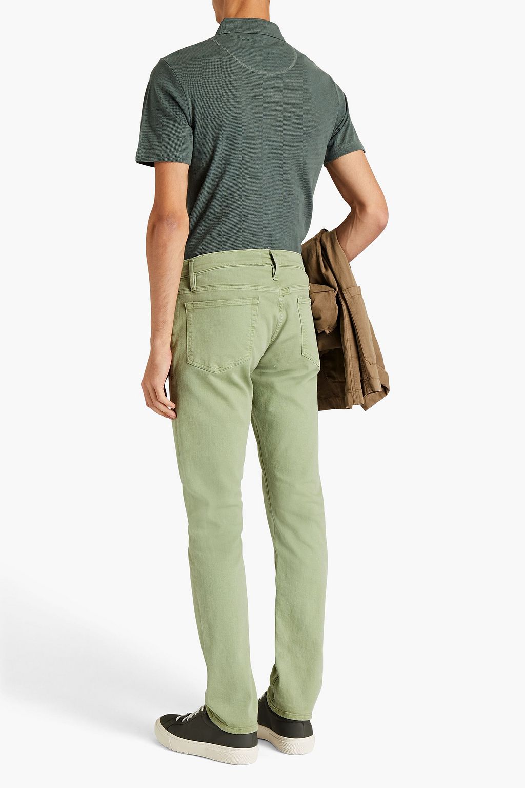 SUNSPEL Cotton-mesh polo shirt