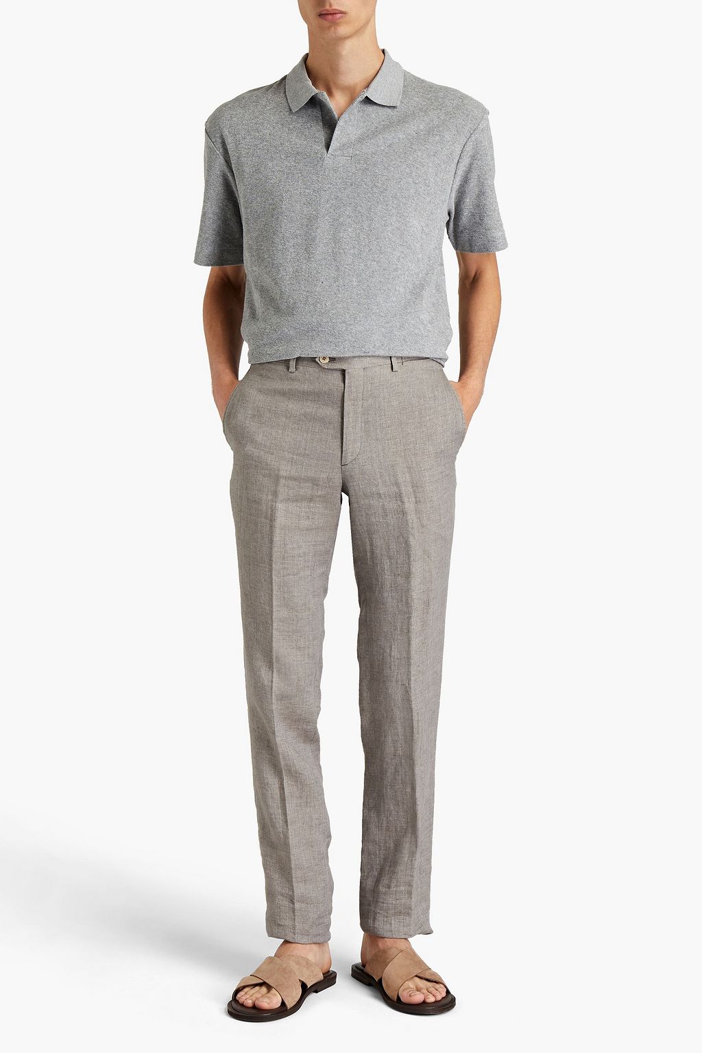 SUNSPEL Cotton-terry polo shirt