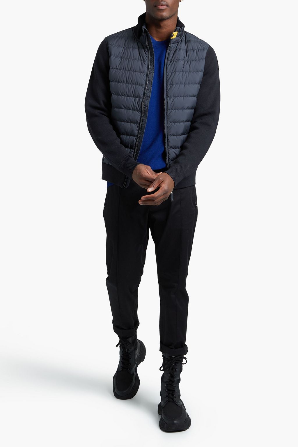 PARAJUMPERS Quilted shell-paneled cotton-blend down jacket
