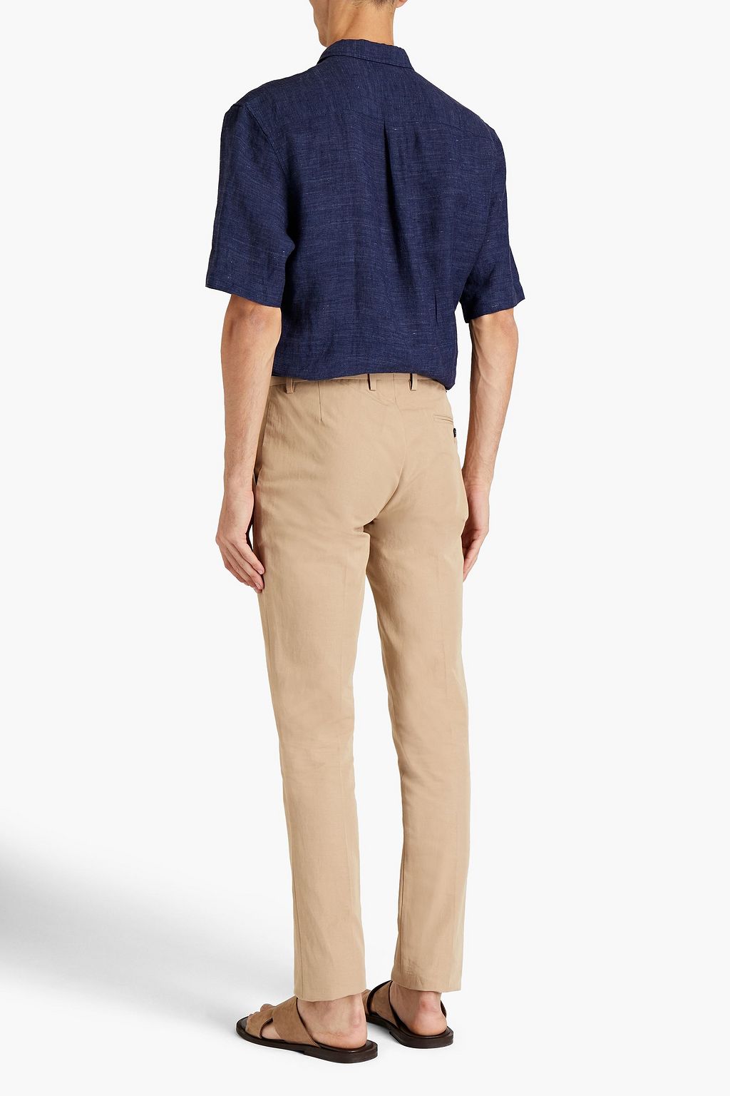 SUNSPEL Checked linen shirt