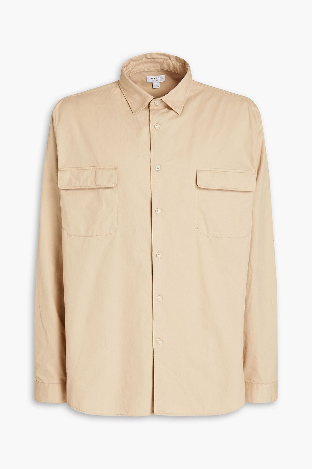 Beige Cotton-twill shirt | Sale up to 