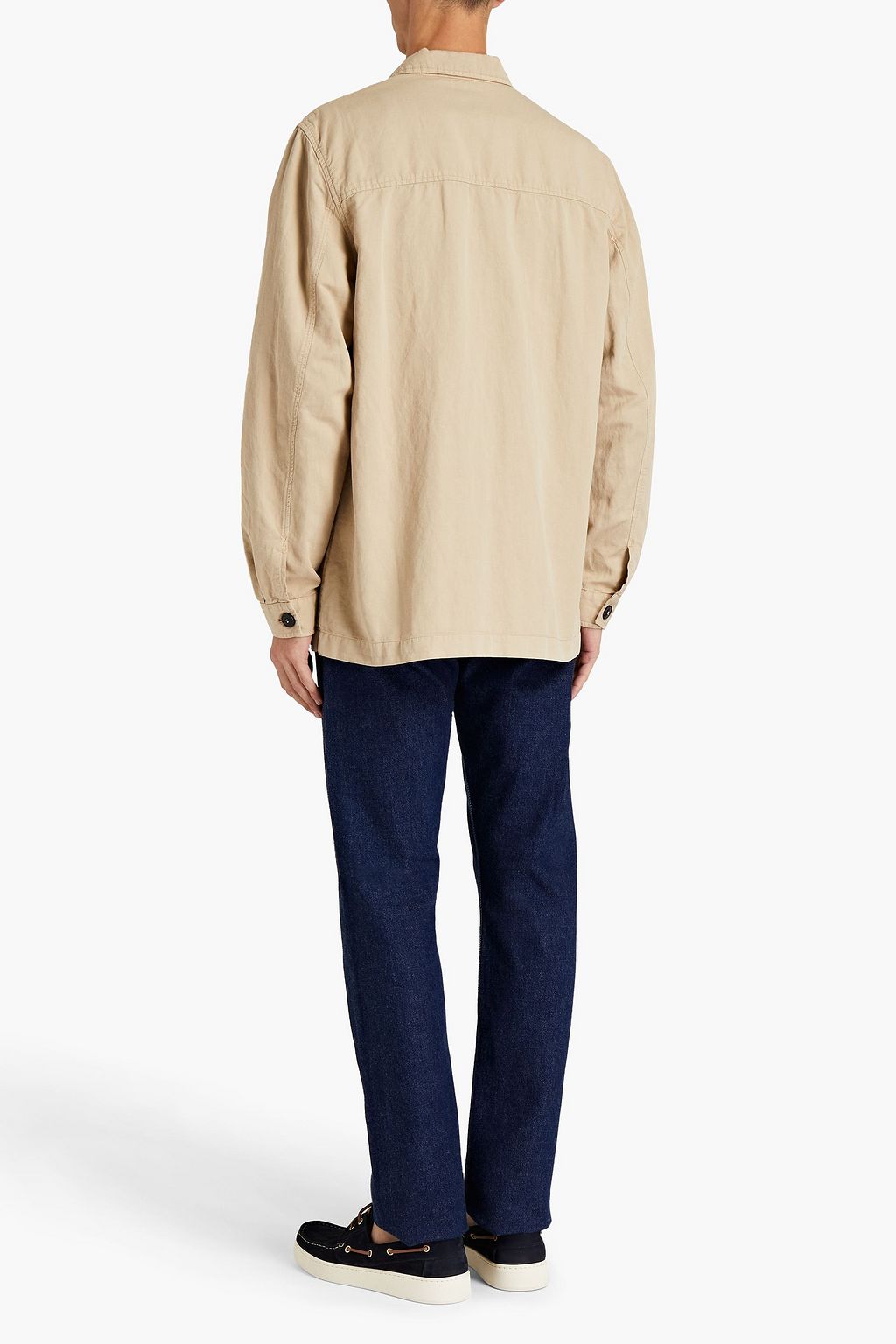 SUNSPEL Overshirt aus Twill aus einer Baumwoll-Leinenmischung