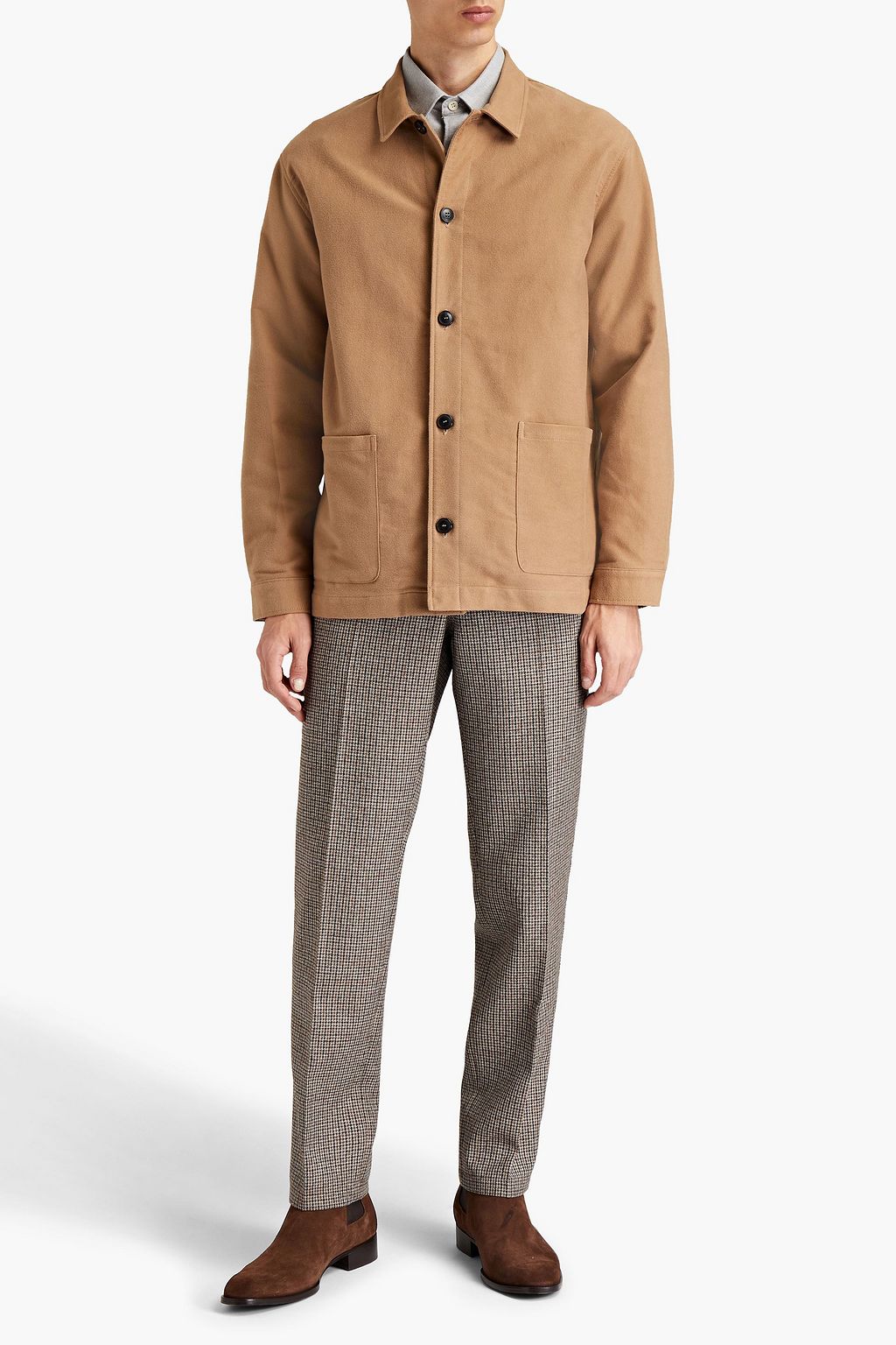 SUNSPEL Brushed cotton-twill field jacket
