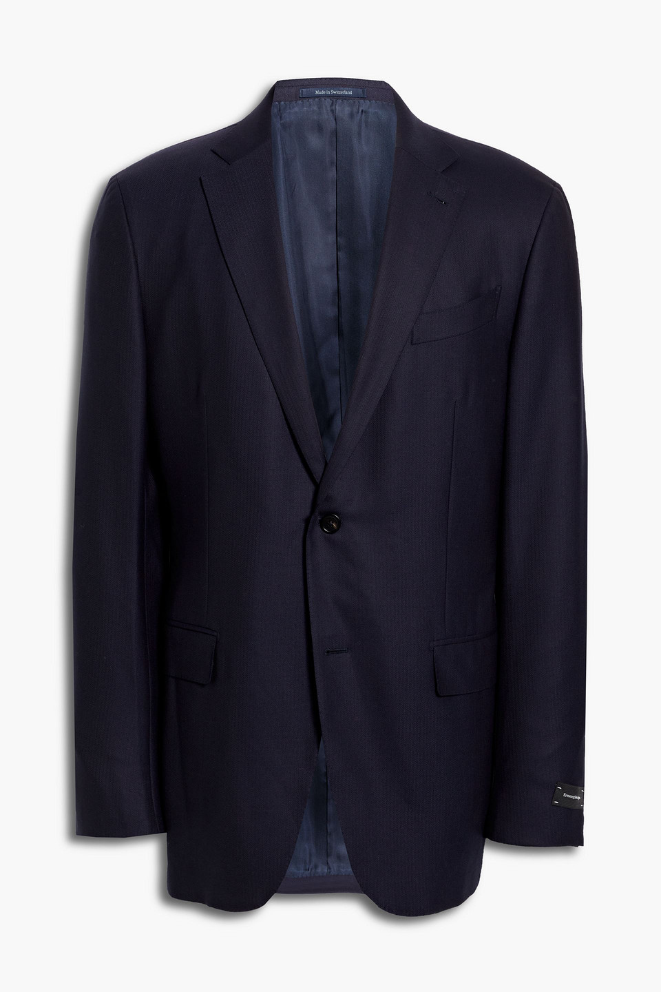 ZEGNA HERRINGBONE WOOL SUIT JACKET,3074457345630932645