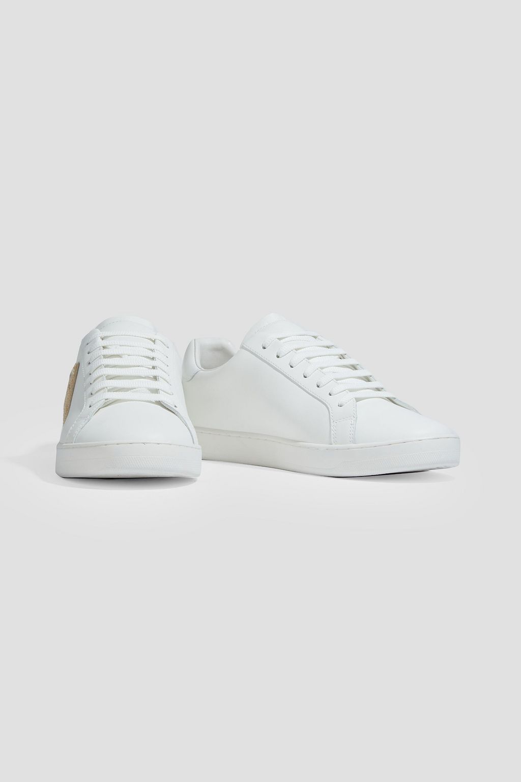 PALM ANGELS Teddy Bear appliquéd leather sneakers