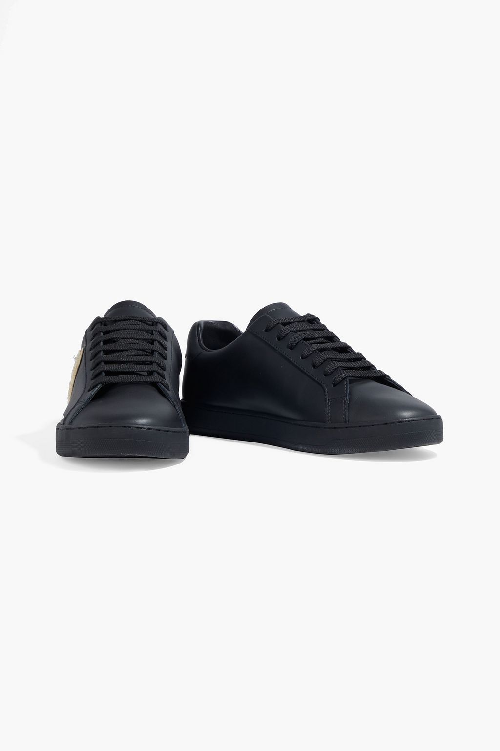 PALM ANGELS Teddy Bear appliquéd leather sneakers