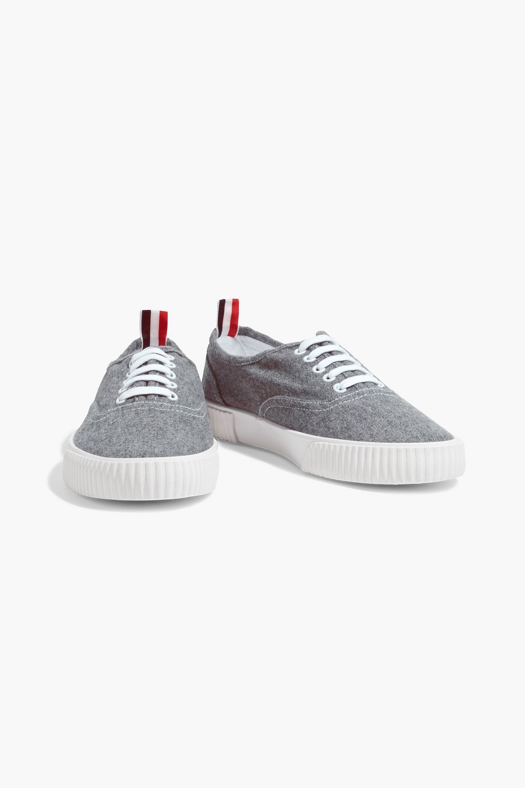 THOM BROWNE Heritage boiled wool sneakers