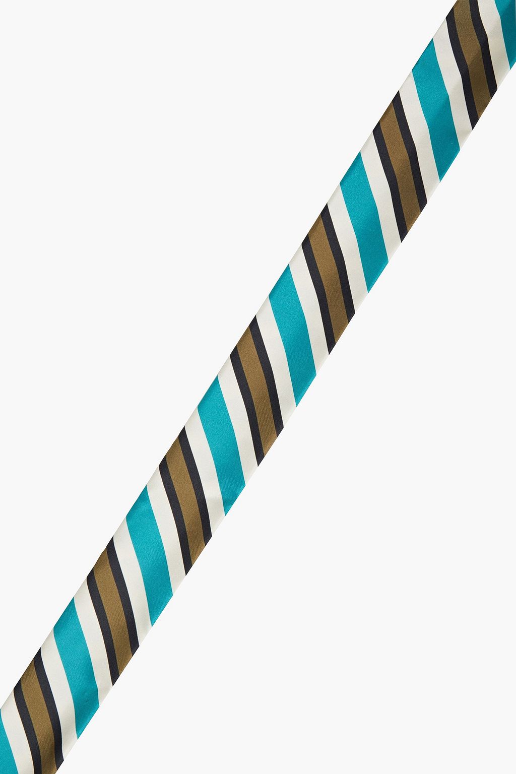 VALENTINO GARAVANI Striped silk-twill scarf