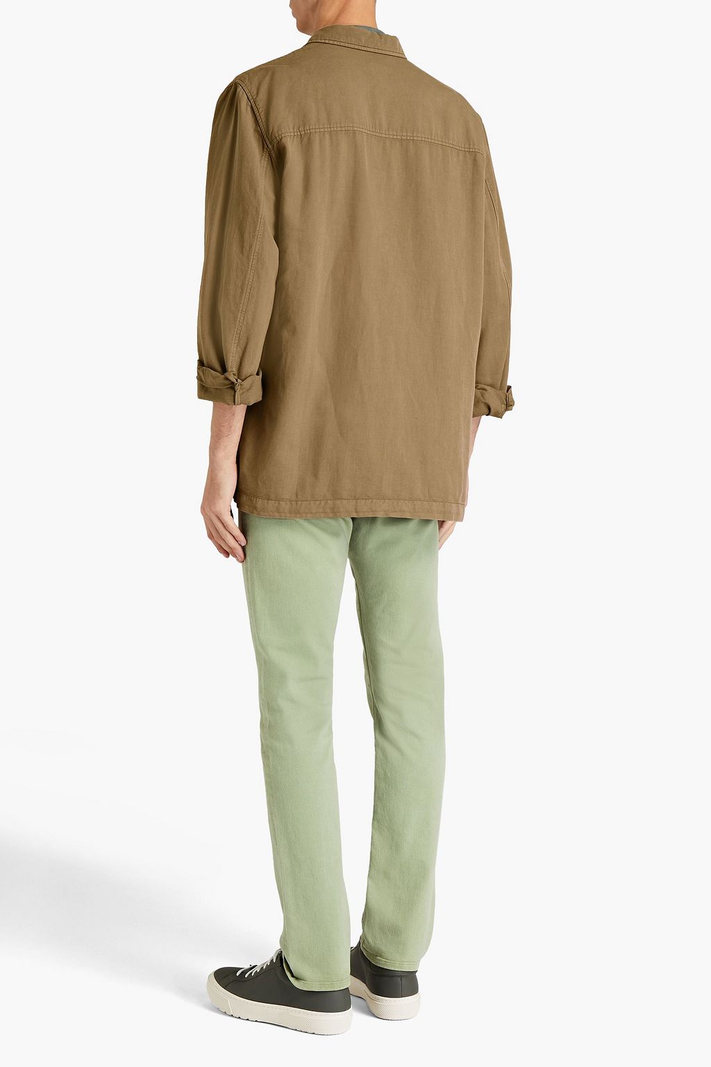 SUNSPEL Overshirt aus Twill aus einer Baumwoll-Leinenmischung