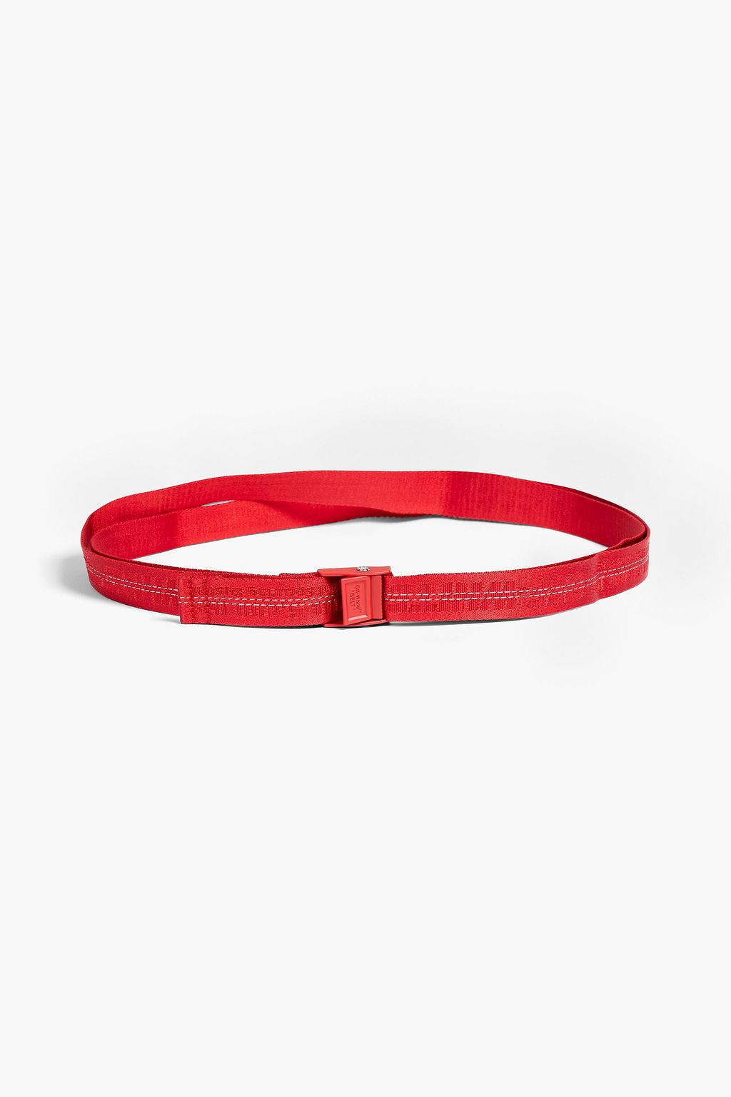 Red Logo-jacquard belt | OFF-WHITE™ | THE OUTNET