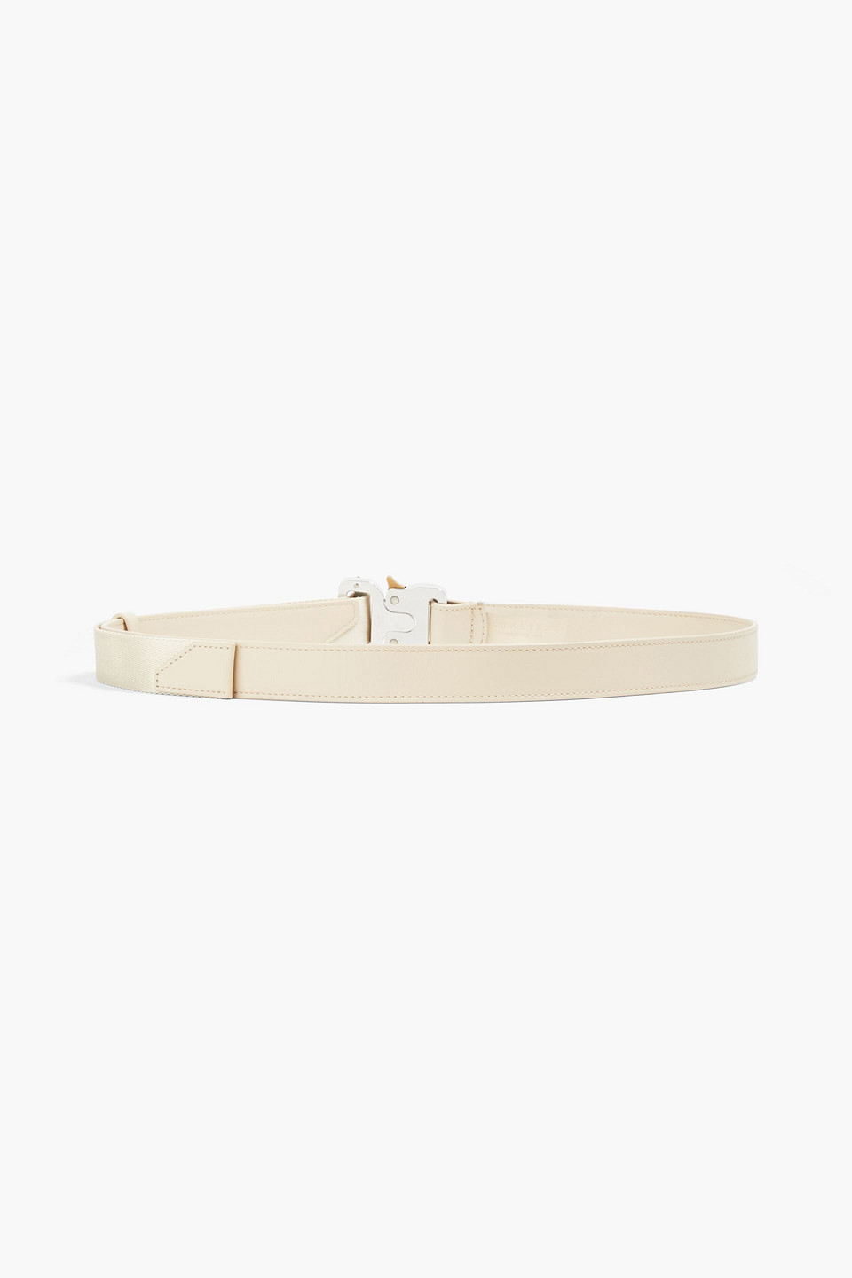 Alyx Rollercoaster Leather Belt In Cream